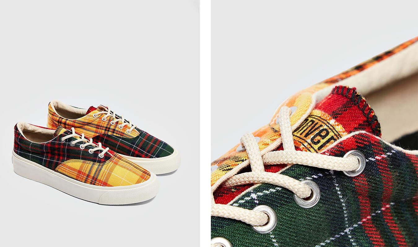 CONVERSE TWISTED PLAID SKIDGRIP by SEVENSTORE