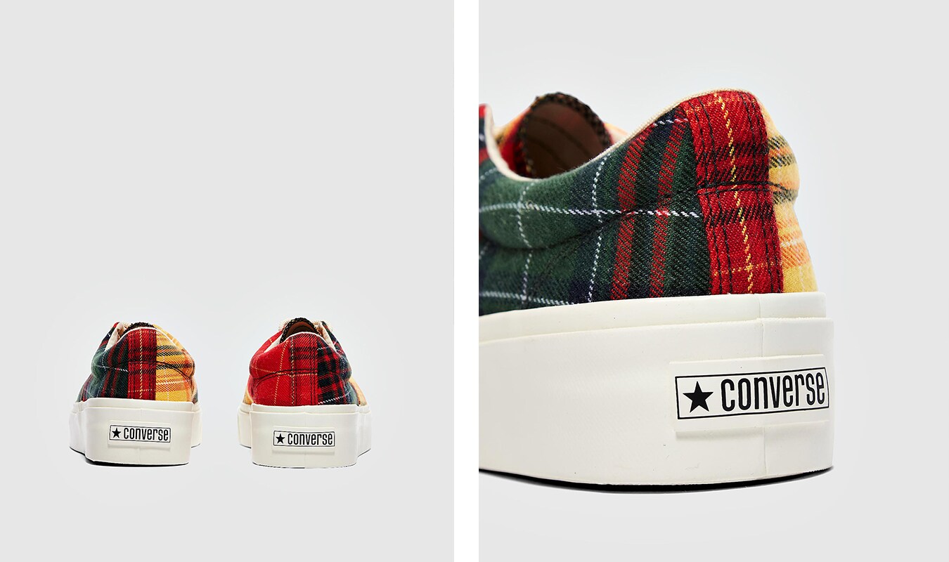 CONVERSE TWISTED PLAID SKIDGRIP