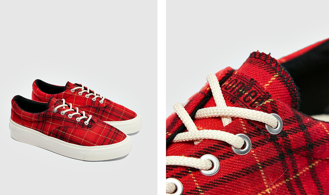 CONVERSE TWISTED PLAID SKIDGRIP