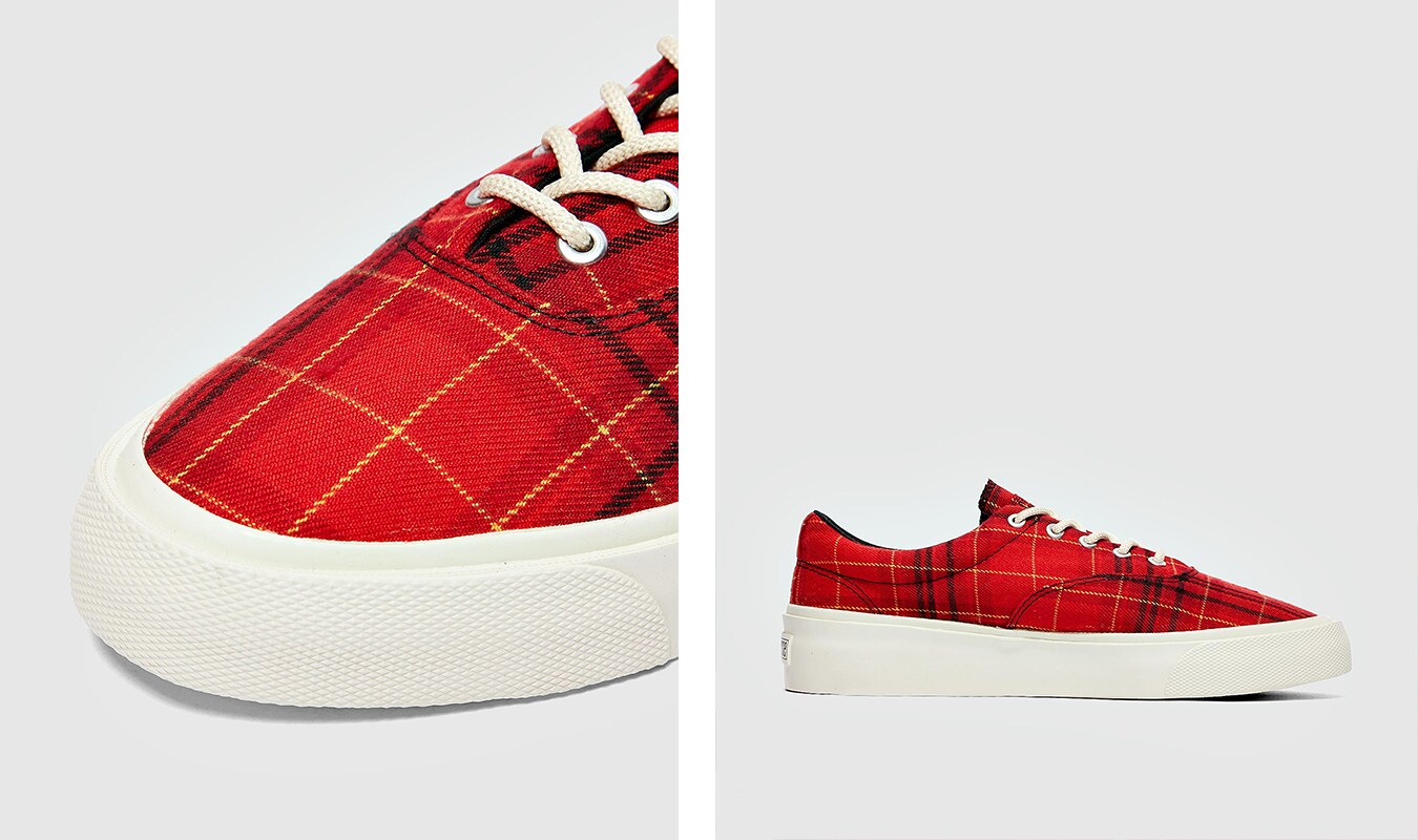 CONVERSE TWISTED PLAID SKIDGRIP