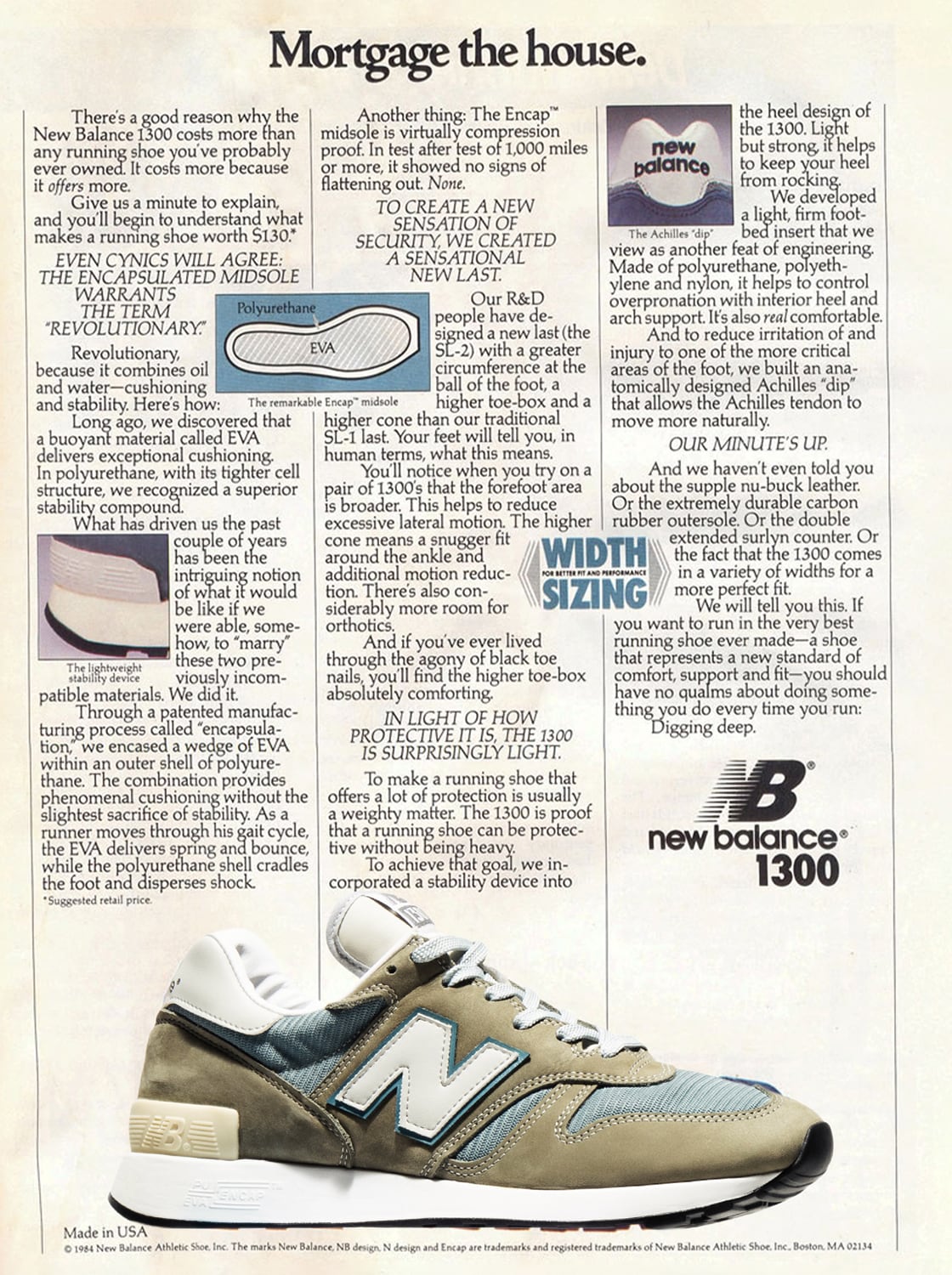 new balance 1300 history