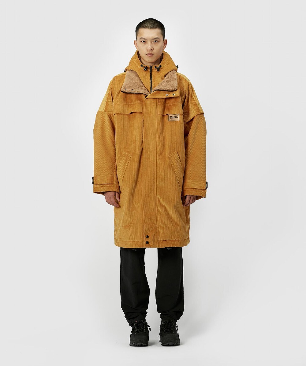 NAPAPIJRI X MARTINE ROSE A-PEALE CORDUROY JACKET | MUSTARD | SEVENSTORE