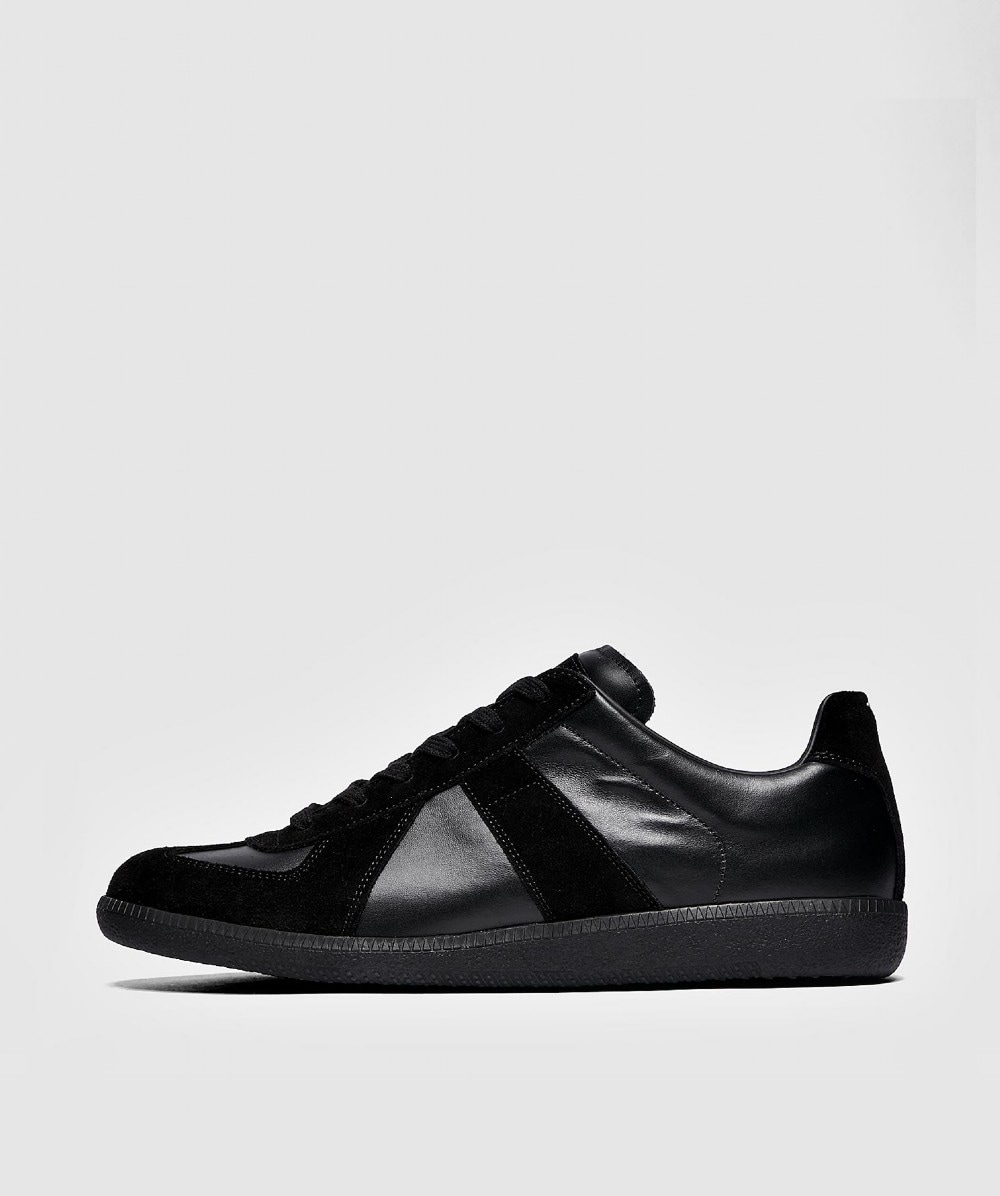 MAISON MARGIELA REPLICA LOW TOP SNEAKER | BLACK | SEVENSTORE