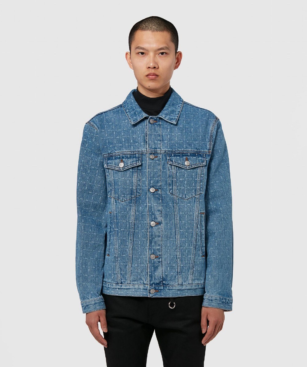 1017 ALYX 9SM LOGO CHECK DENIM JACKET | BLUE | SEVENSTORE