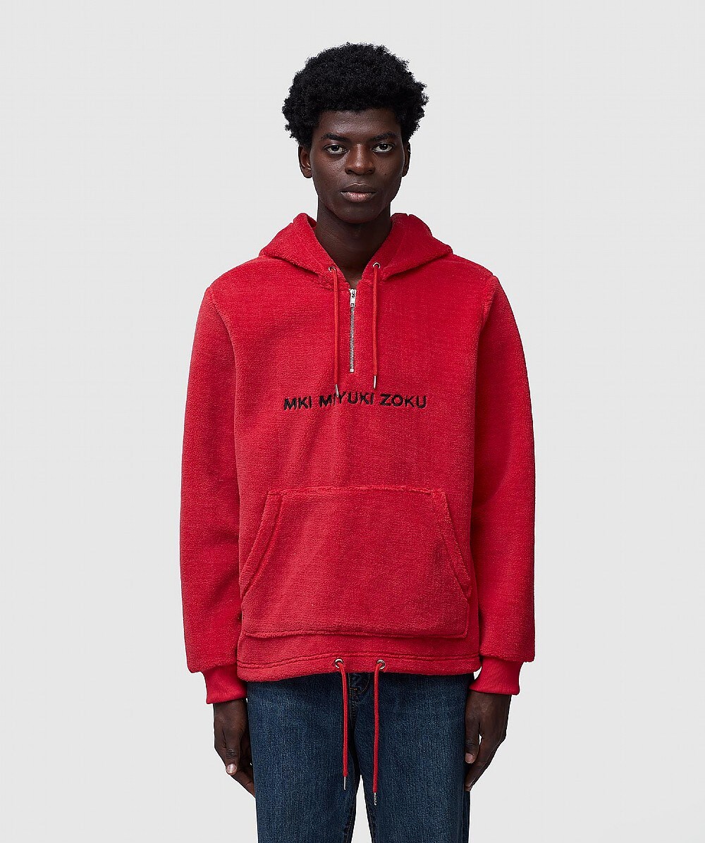 MKI MIYUKI ZOKU SHERPA HOODIE | RED | SEVENSTORE