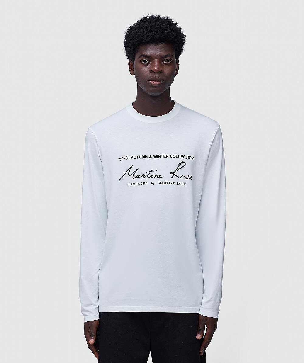 MARTINE ROSE T-SHIRT WHITEBUNNY トップス（obriy.biz） 