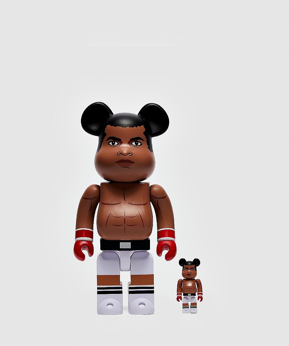 MEDICOM BE@RBRICK MUHAMMAD ALI 100% & 400% SET | WHITE | SEVENSTORE