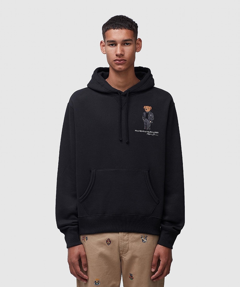 polo ralph lauren men's polo bear fleece hoodie