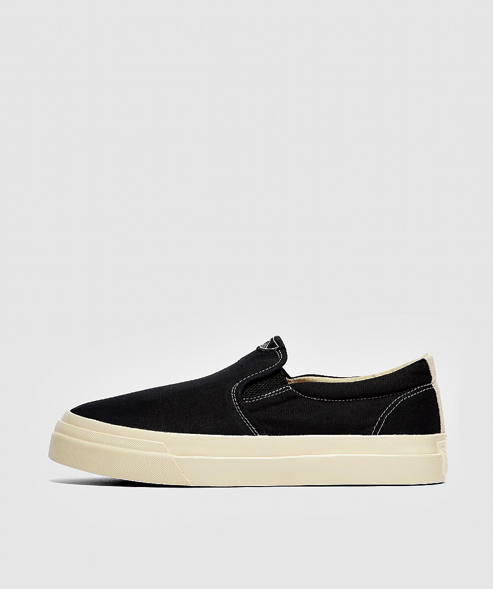 Stepney Workers Club Lister Mens Canvas Slip On Sneaker In Black | ModeSens