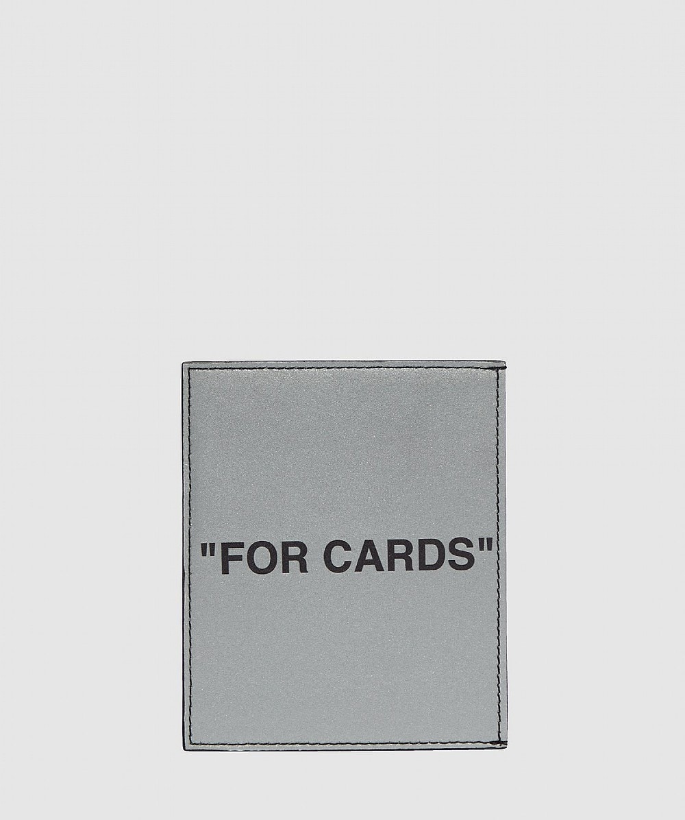 Shop Off-white Quote Card Holder 3m In Relfective/black