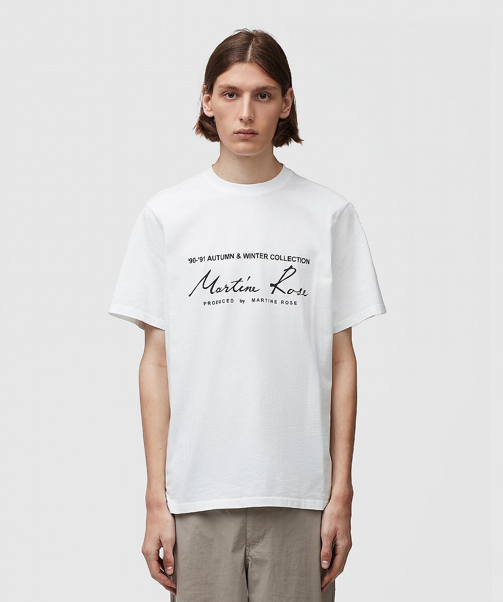 MARTINE ROSE SHORT SLEEVE T-SHIRT | WHITE | SEVENSTORE