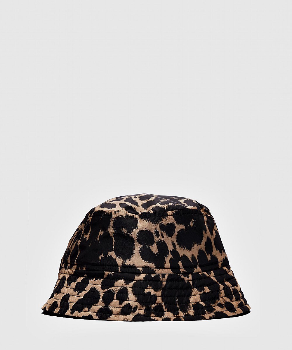 DRIES VAN NOTEN LEOPARD PRINT BUCKET HAT,40356361