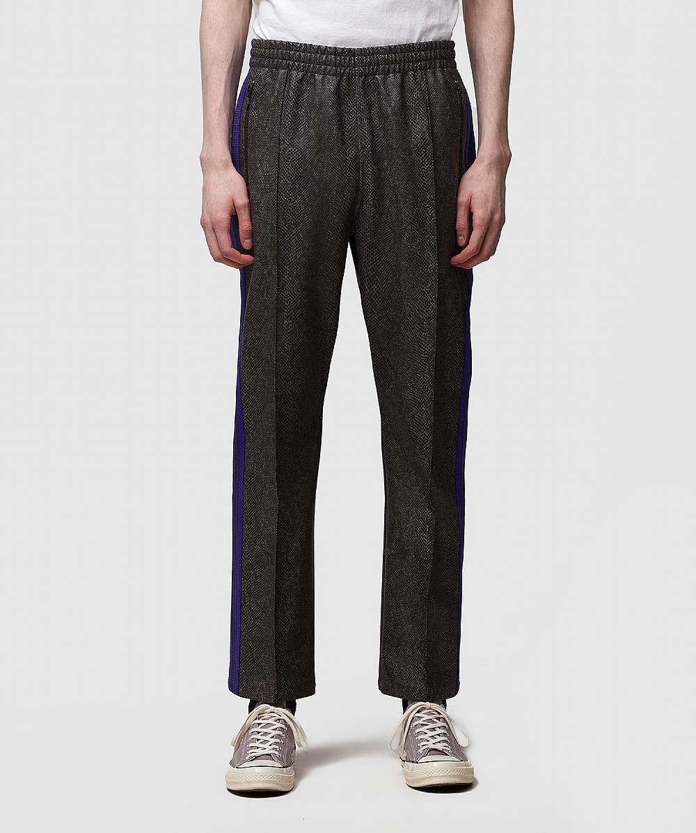 NEEDLES SYNTHETIC LEATHER TRACK PANT | GREY | SEVENSTORE