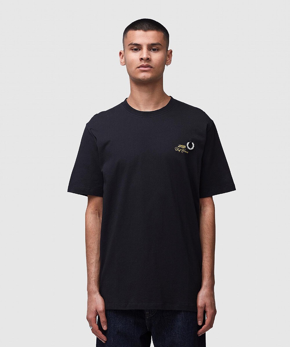 FRED PERRY X RAF SIMONS T-SHIRT | BLACK | SEVENSTORE