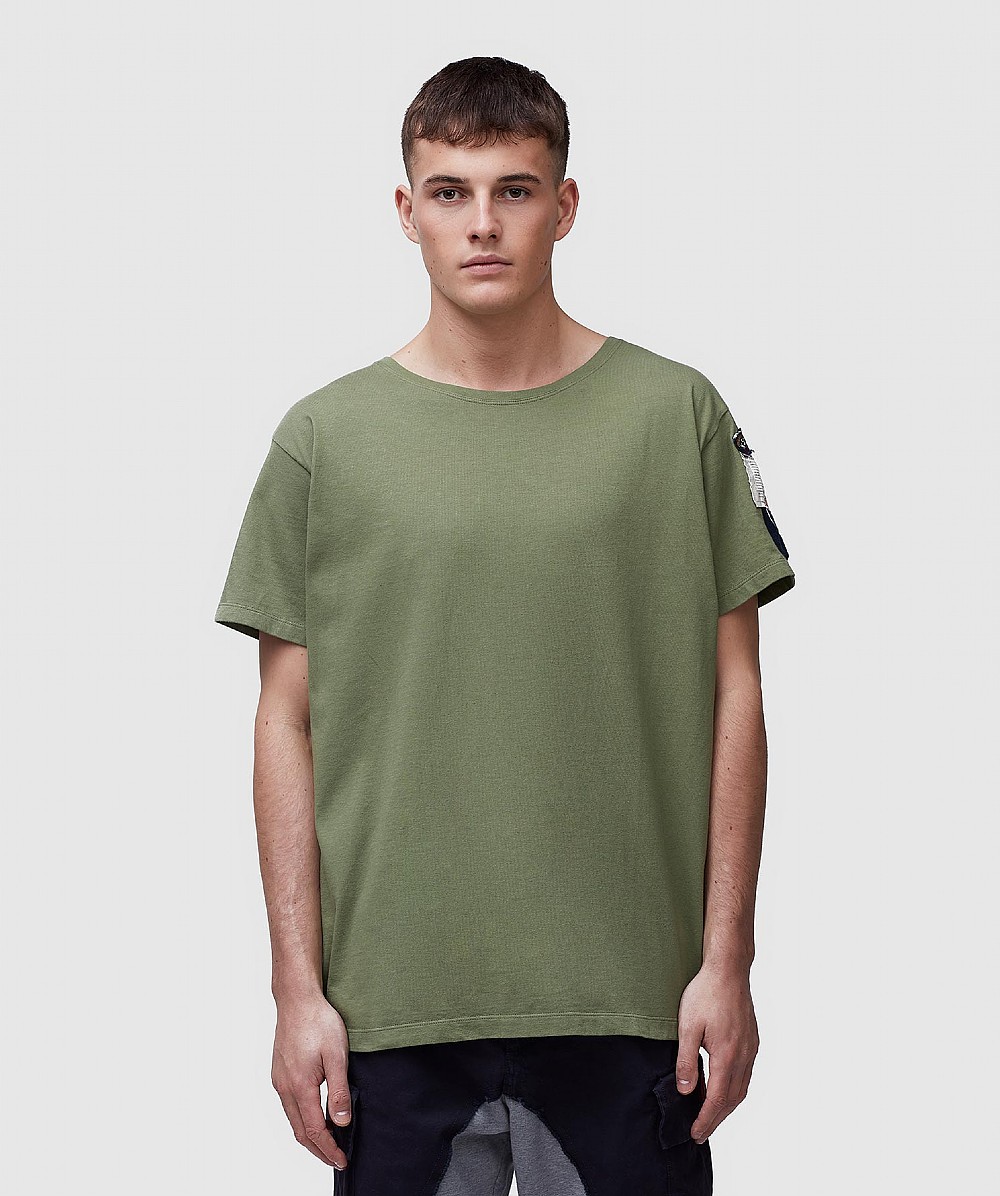 Paul & Shark X Greg Lauren Basic Logo T-shirt In Khaki