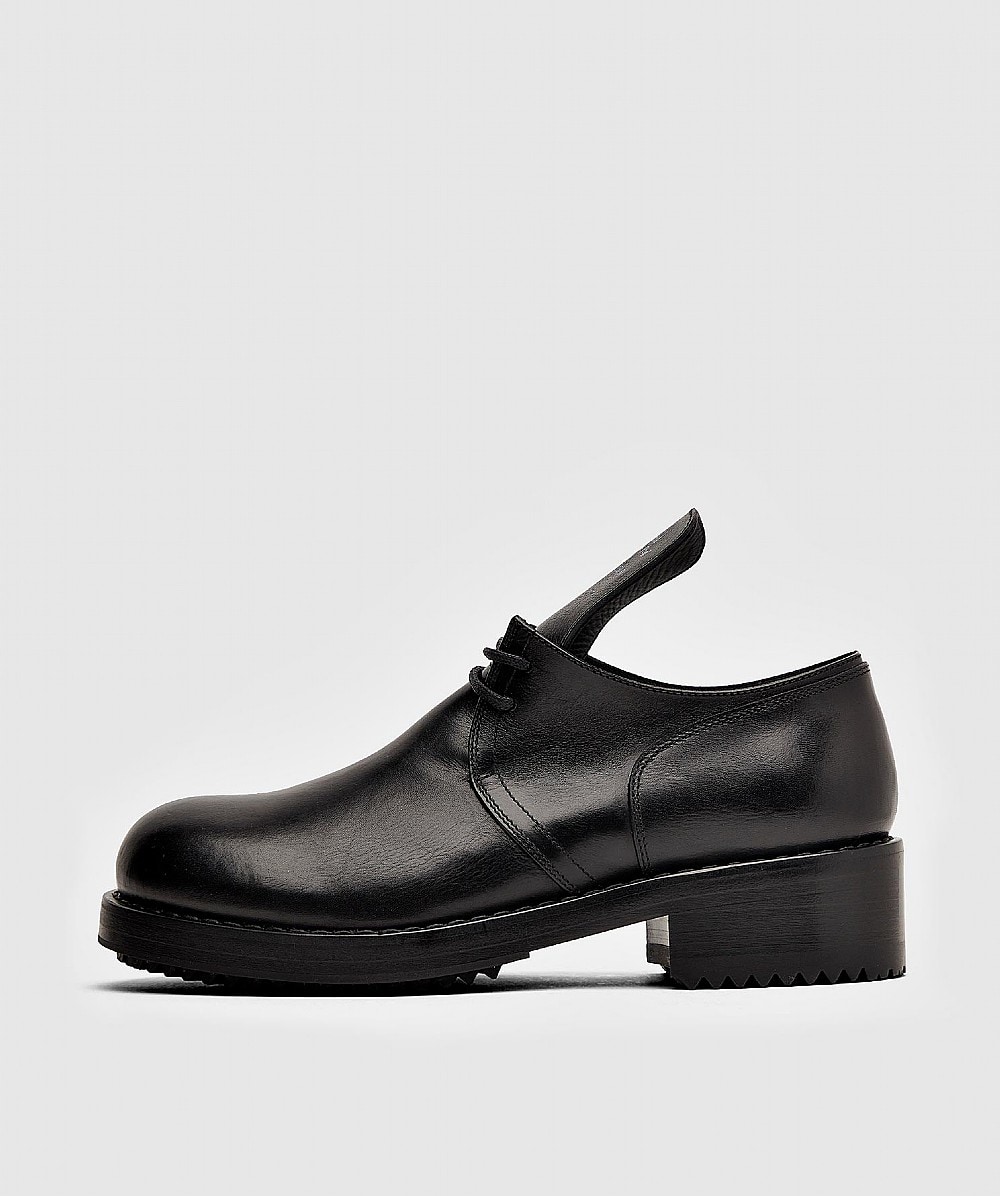 RAF SIMONS LACED-UP LOW SHOE | Black | SEVENSTORE