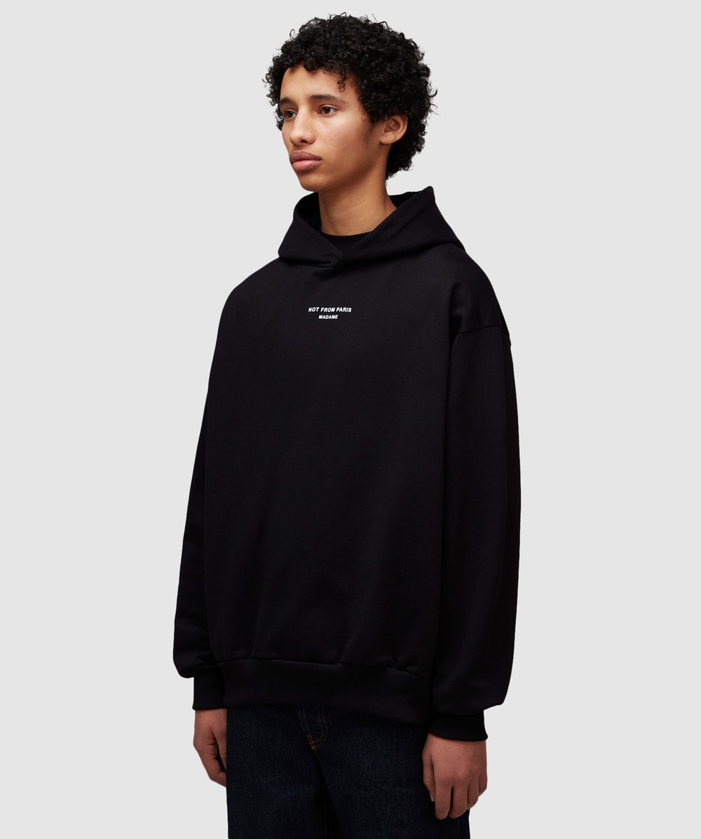 Drôle de Monsieur NFPM slogan hoodie | BLACK | SEVENSTORE
