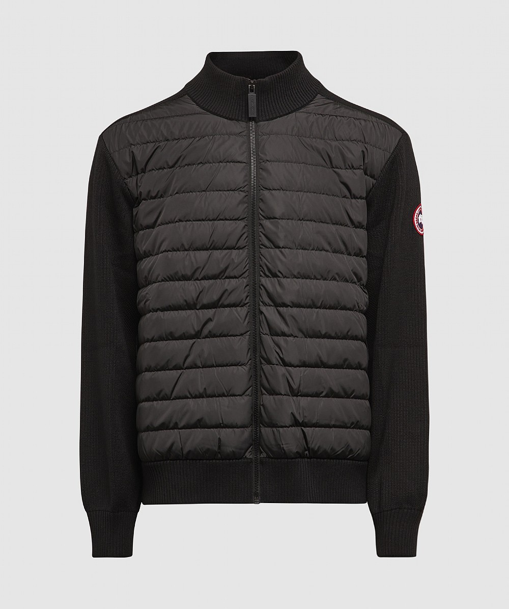 CANADA GOOSE HYBRIDGE KNIT JACKET | BLACK | SEVENSTORE