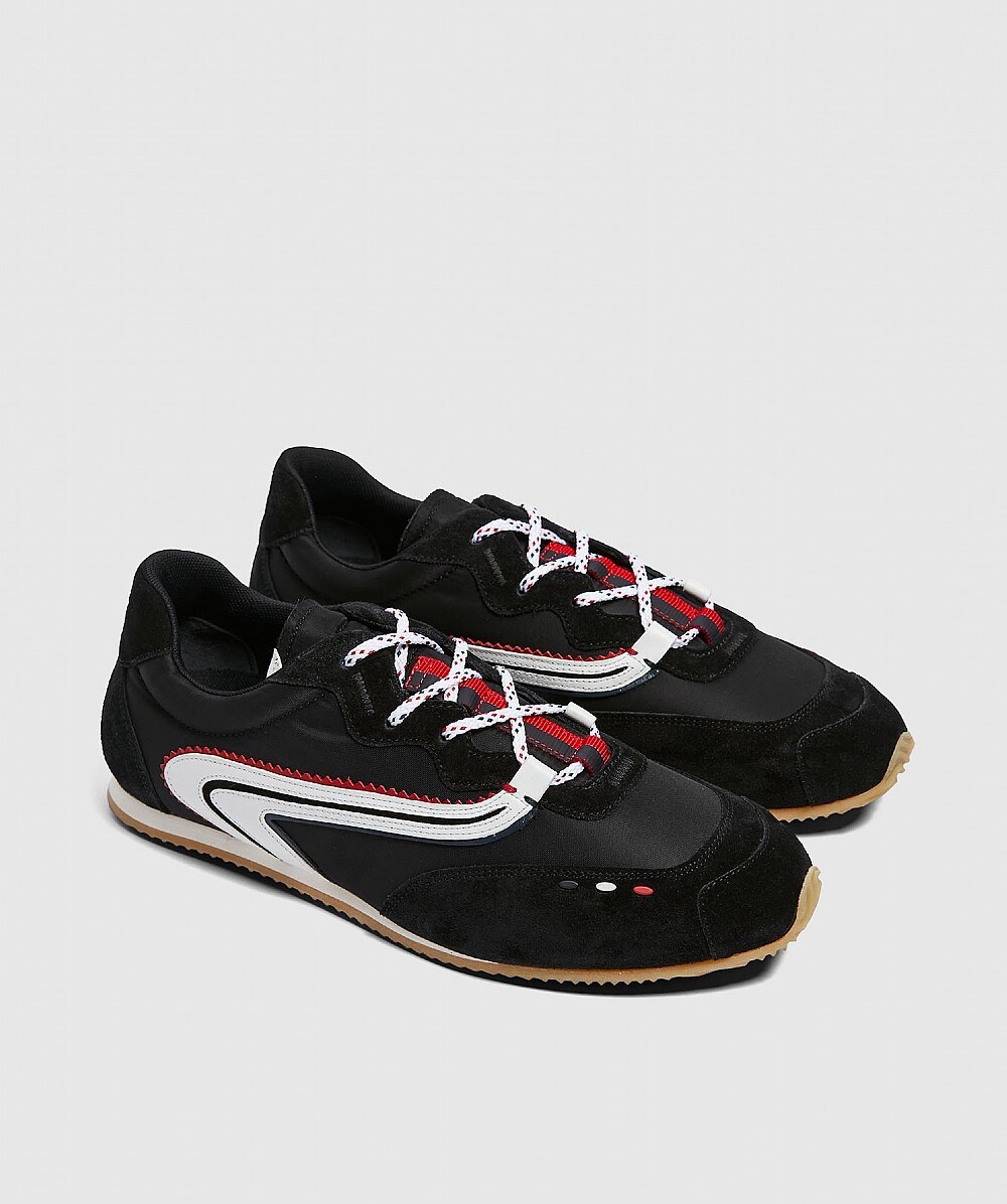 SUEDE NYLON RUNNER SNEAKER image 2