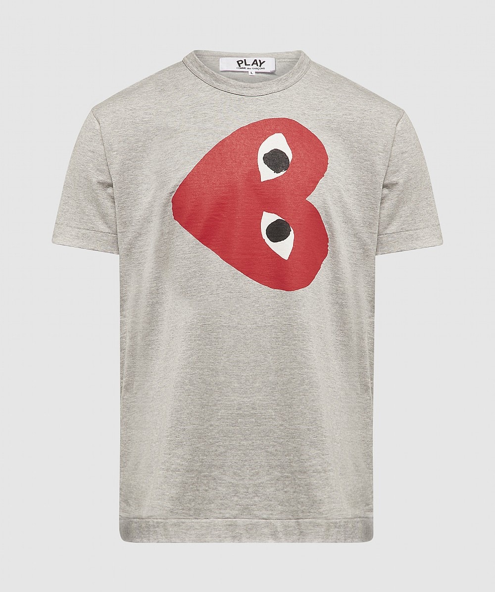 comme des garcons logo tee
