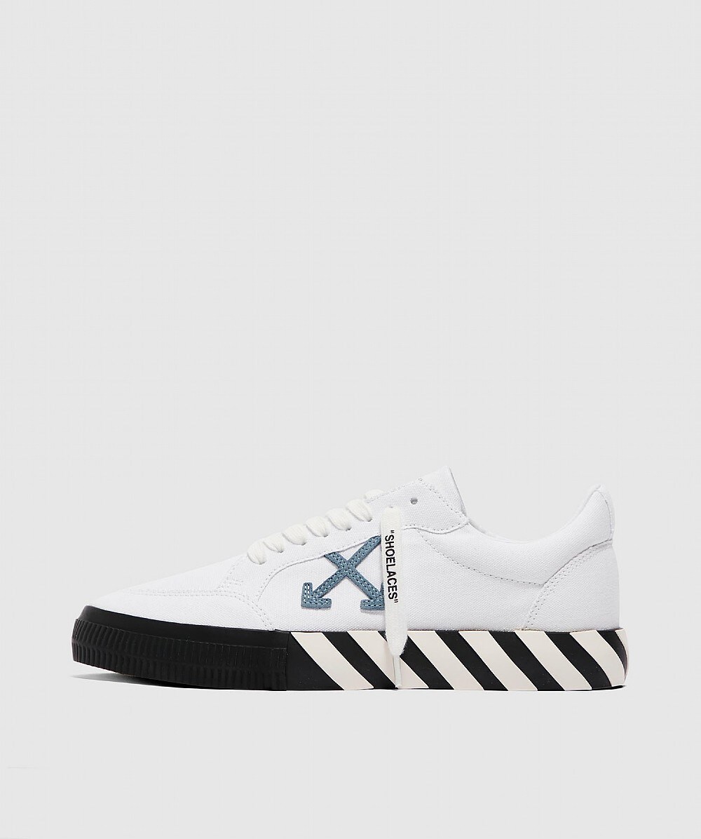 OFF-WHITE c/o VIRGIL ABLOH LOW VULCANIZED CANVAS SNEAKER | WHITE/ LIGHT ...