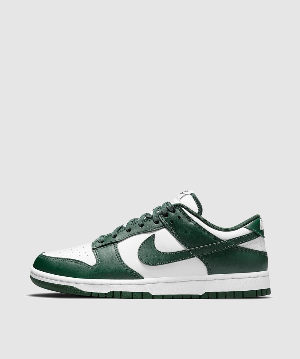 Nike Dunk low Michigan state sneaker | WHITE/TEAM GREEN-WHITE-TOTAL ...