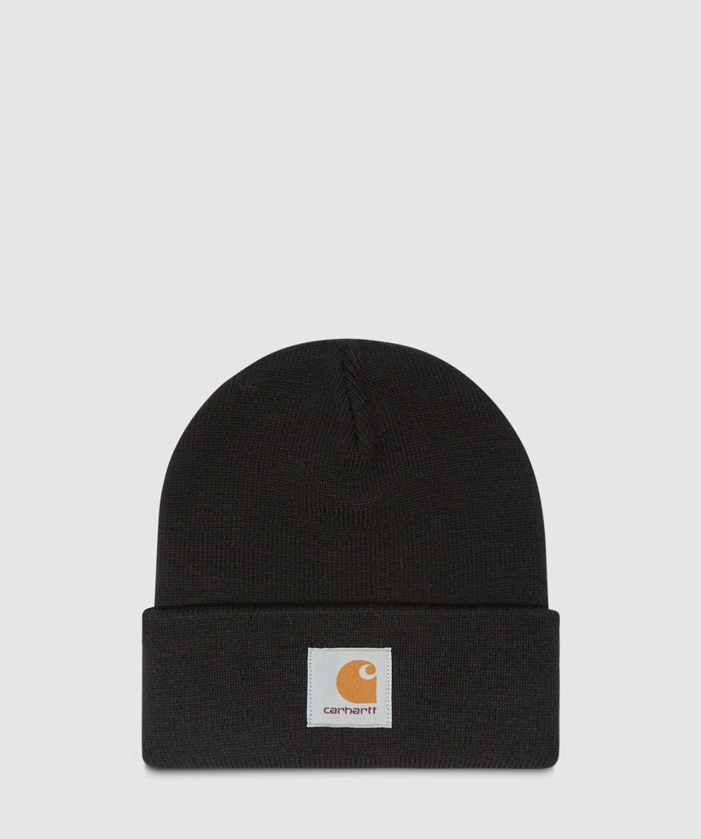 Carhartt WIP Short Watch Beanie (Black - One Size) - Size ONE SIZE, Unisex