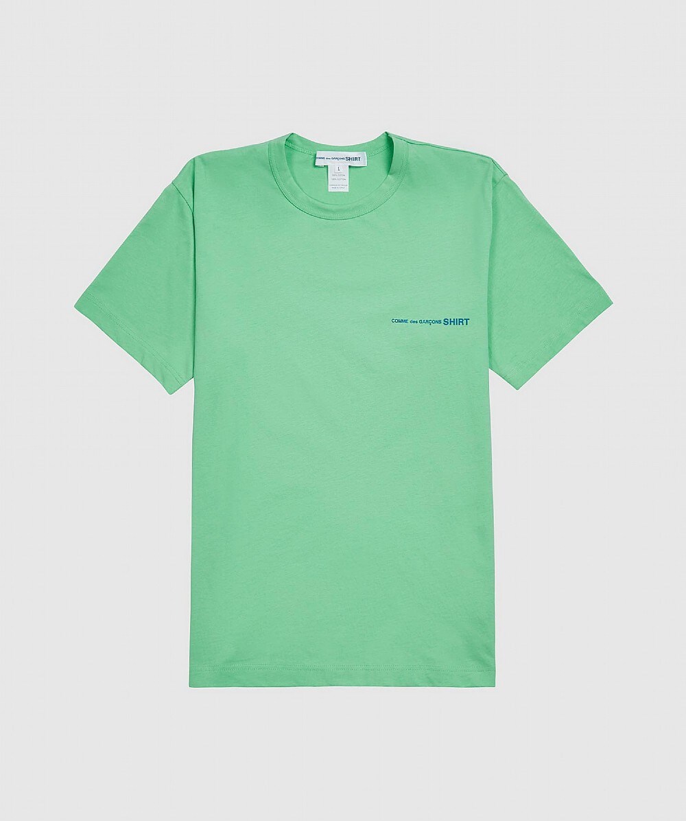 green commes des garcons shirt
