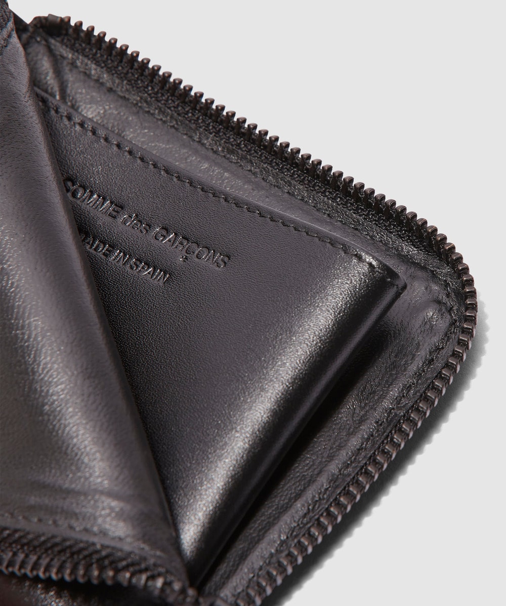 comme des garcons zip wallet