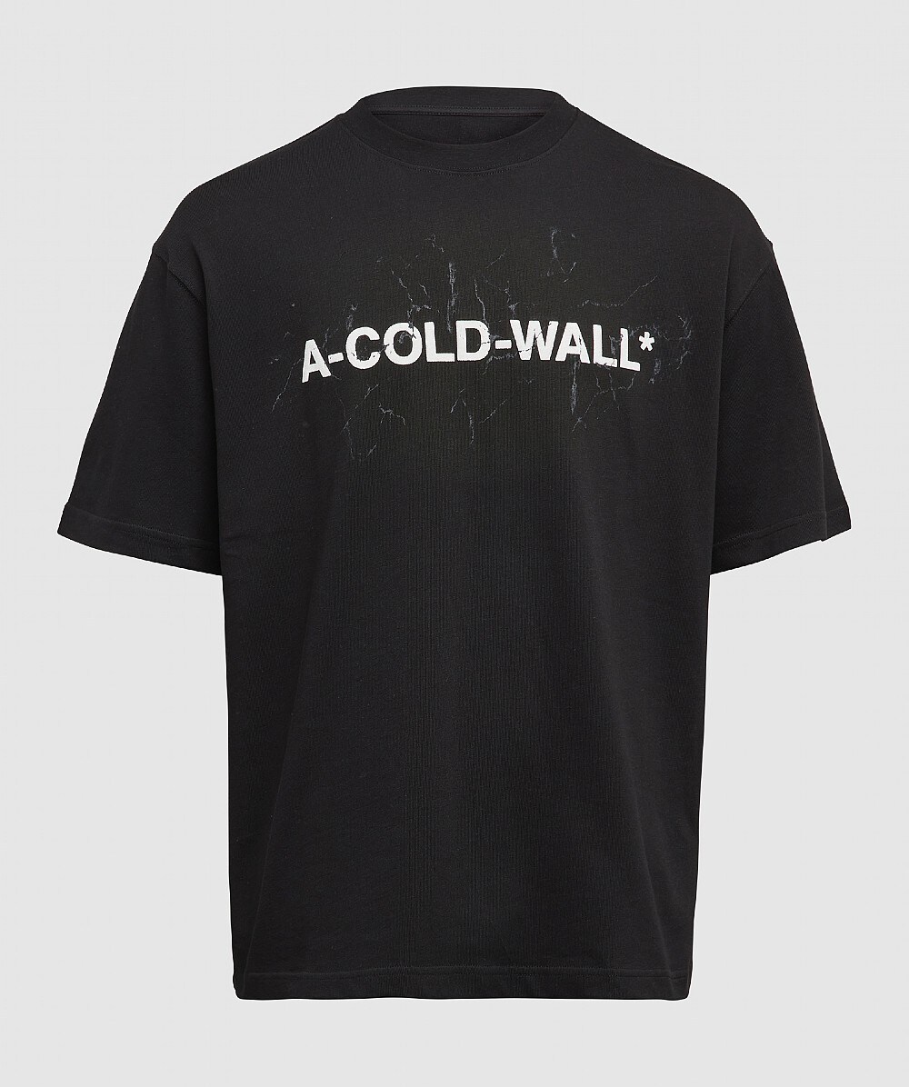 ACOLDWALL LARGE LOGO TSHIRT BLACK SEVENSTORE