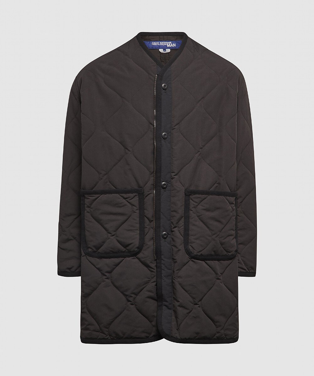 JUNYA WATANABE MAN QUILTED ARMY LINER JACKET BLACK SEVENSTORE