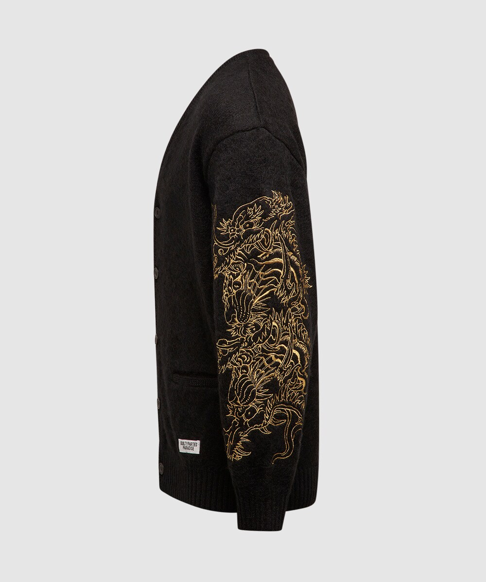 Wacko Maria X tim lehi mohair cardigan | BLACK | SEVENSTORE