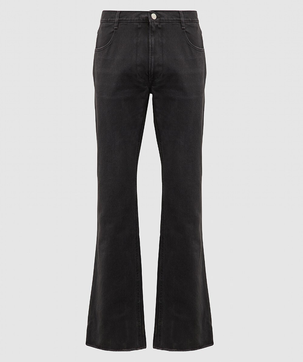 RAF SIMONS PICTURE PATCH FLARED JEANS | BLACK | SEVENSTORE