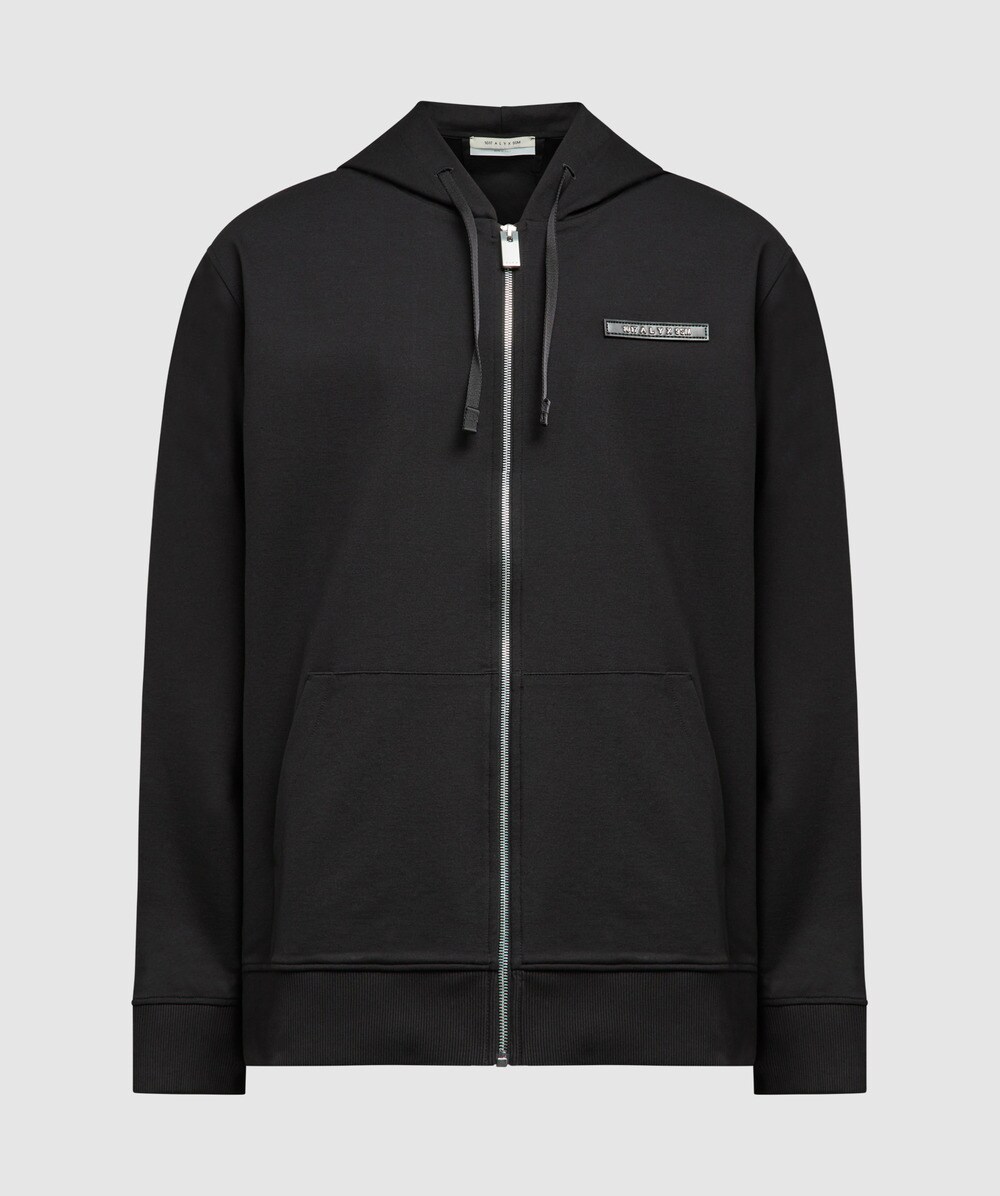 1017 Alyx 9sm Full zip logo hoodie | BLACK | SEVENSTORE
