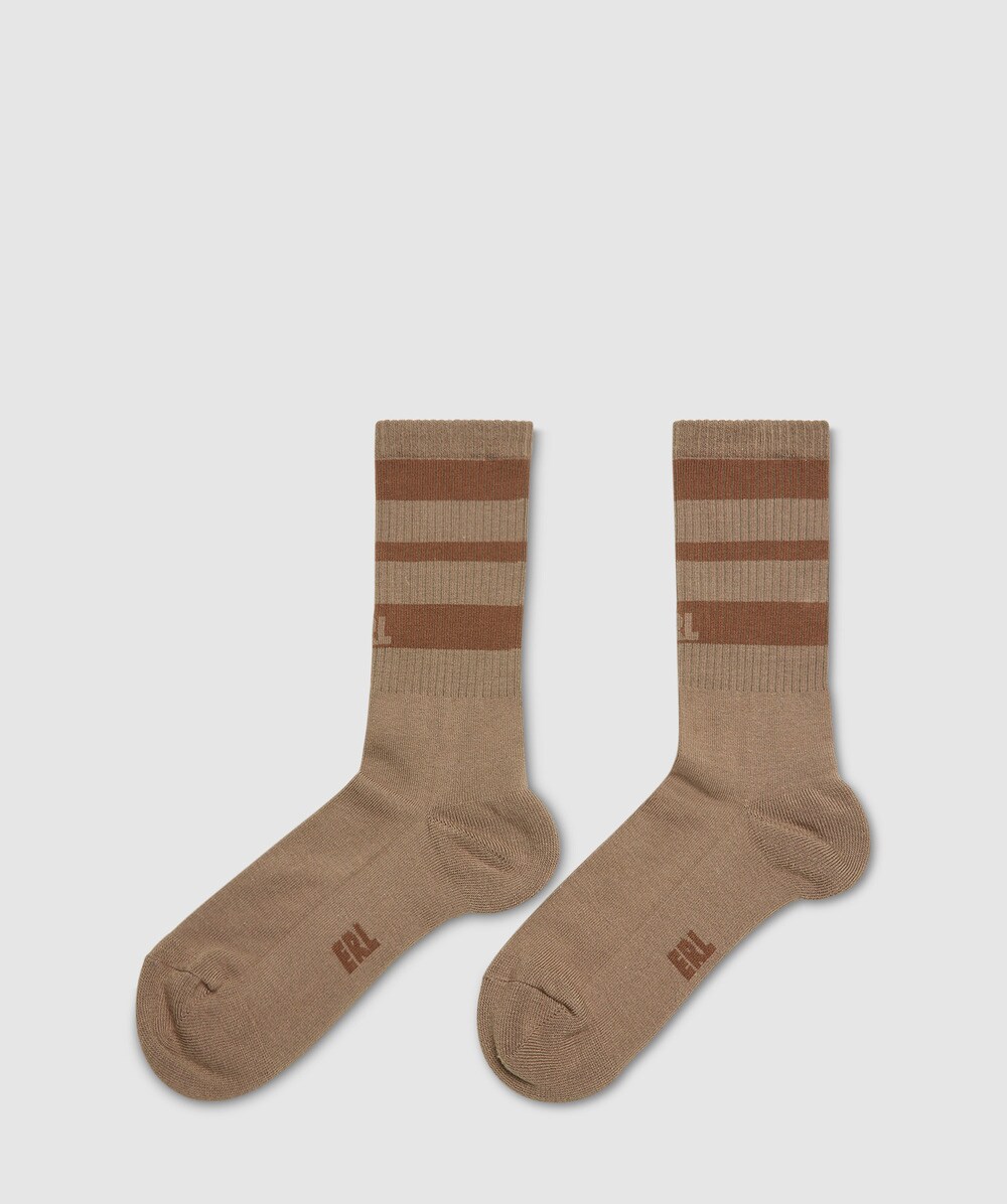 ERL Crew Socks BROWN SEVENSTORE