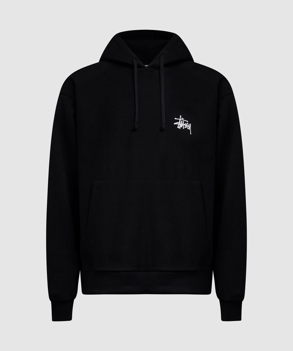 Stüssy Basic hoodie BLACK SEVENSTORE