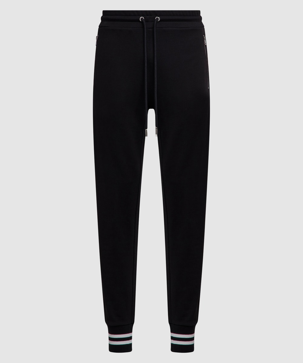 Moncler Cuff Stripe Sweatpant (Black - Xl) - Size XL, Male