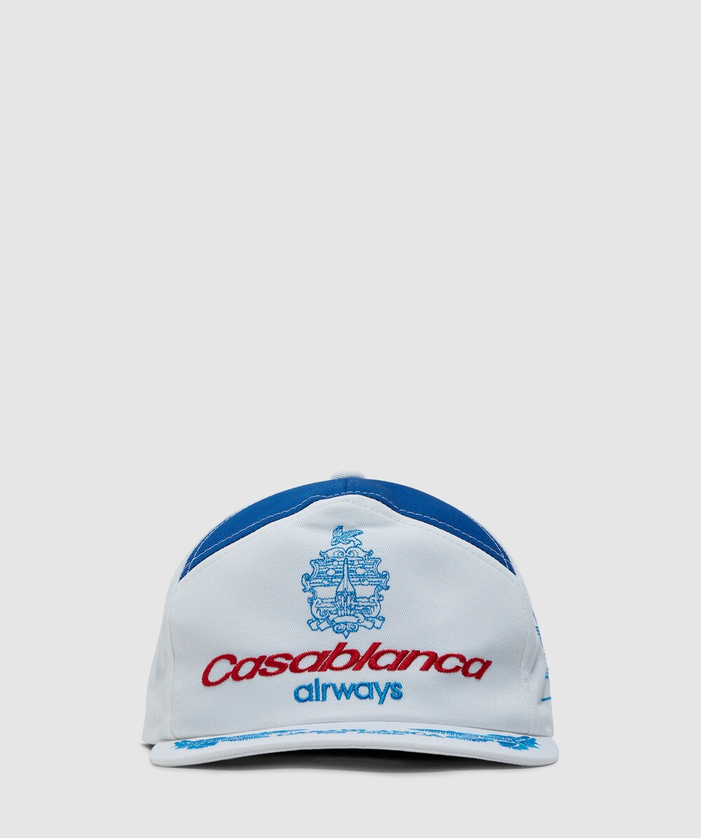 Casablanca Airways embroidered cap | WHITE | SEVENSTORE