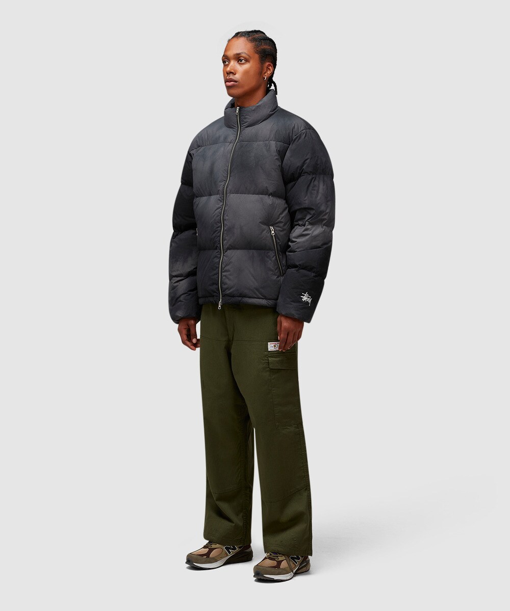 Stüssy Recycled nylon down puffer jacket | VINTAGE BLACK | SEVENSTORE