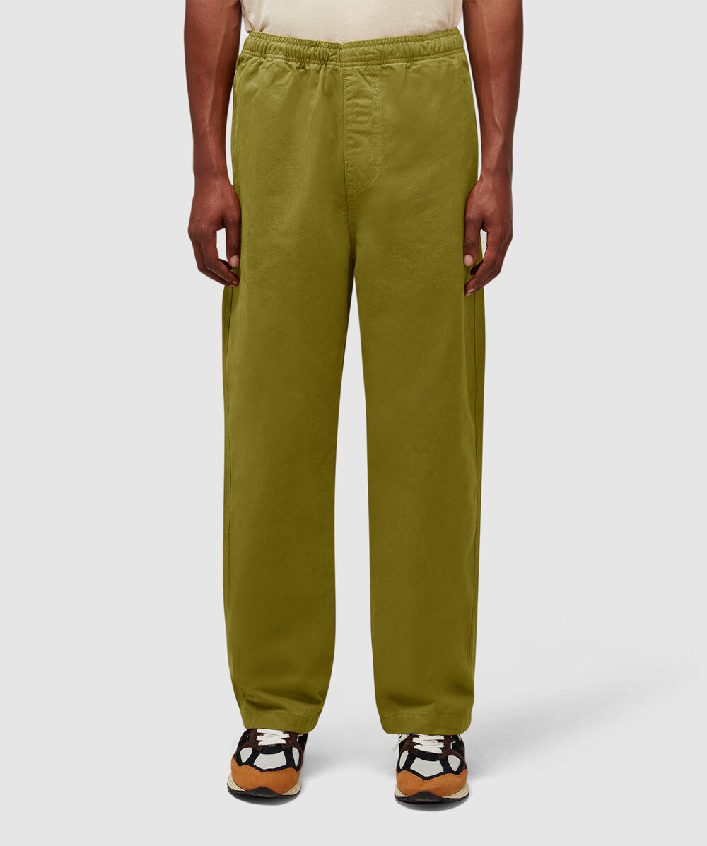 Stüssy Brushed beach pant BRIGHT OLIVE SEVENSTORE