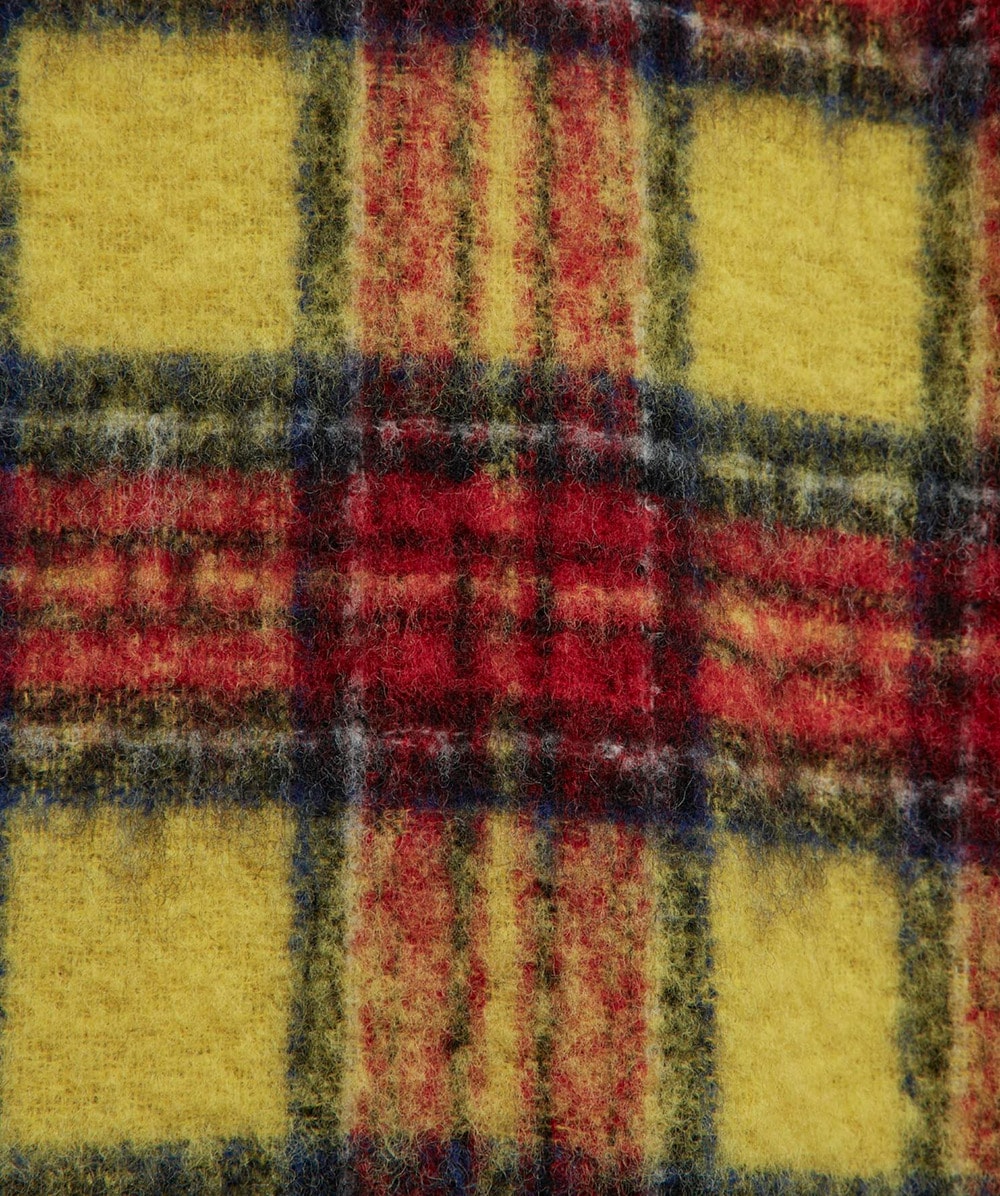 Undercover Hooded check shirt | YELLOW | SEVENSTORE