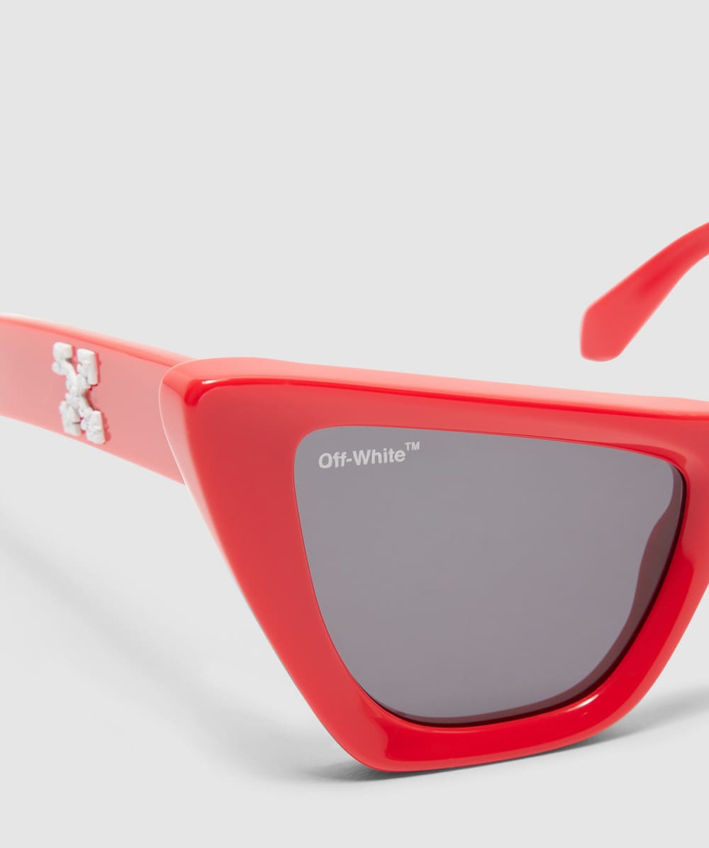 サングラス Off-White Off White - EDVARD SUNGLASSES - red Off White CO Virgil Abloh Edvard sunglasses | RED | SEVENSTORE