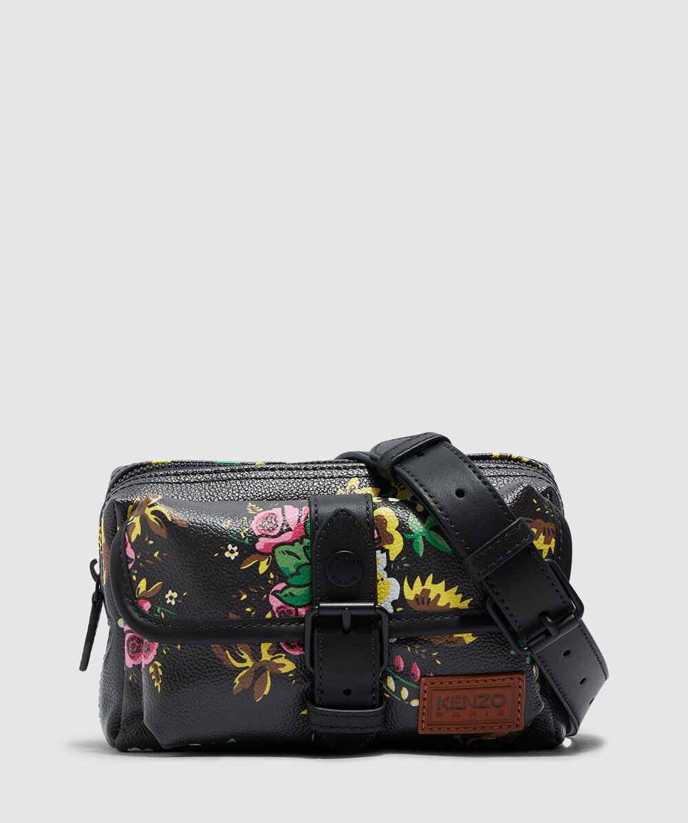 Kenzo Pop floral mini crossbody bag BLACK SEVENSTORE