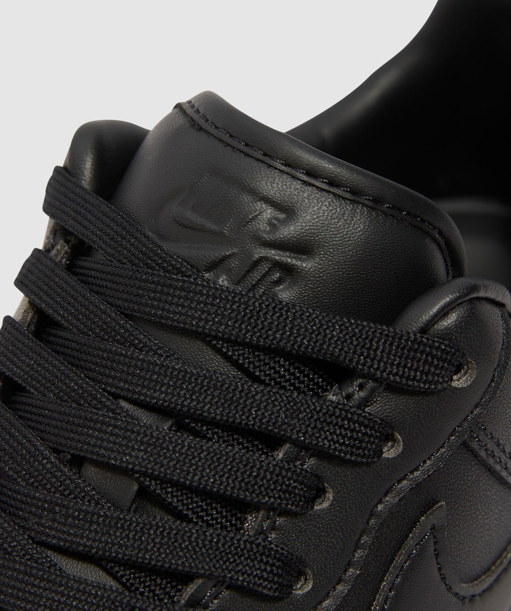 Air force 1 07 black sales leather