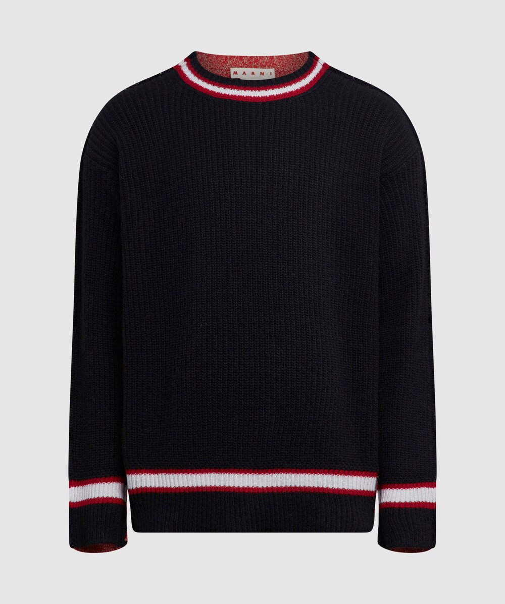 Marni Roundneck knit jumper | BLACK 