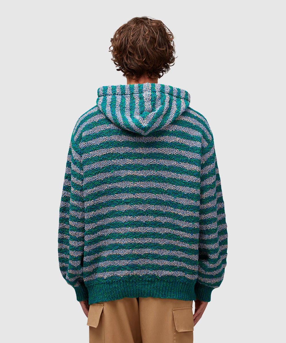 Knitted pullover hoodie best sale
