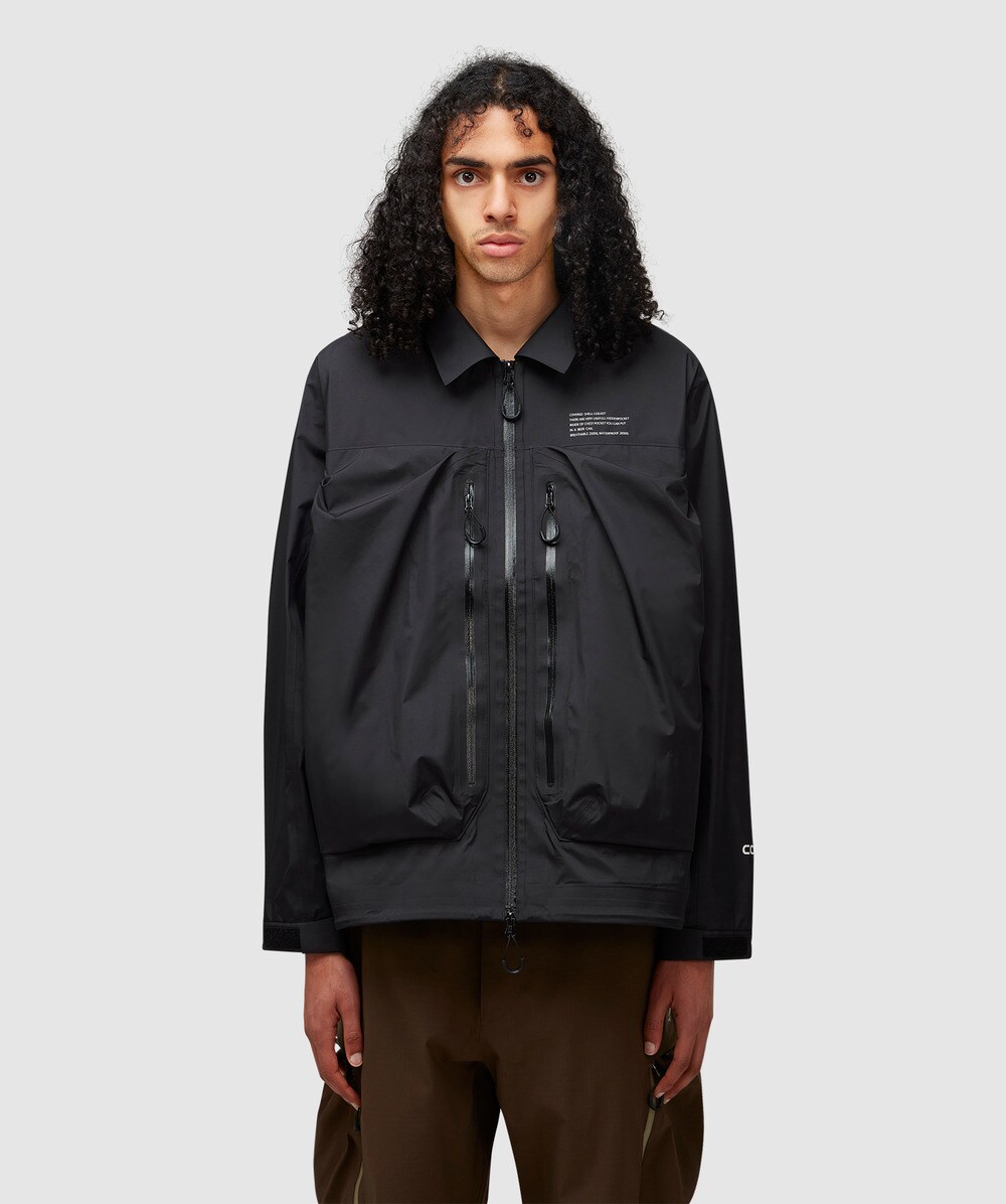Comfy Outdoor Garment Covered shell coexist jacket | BLACK