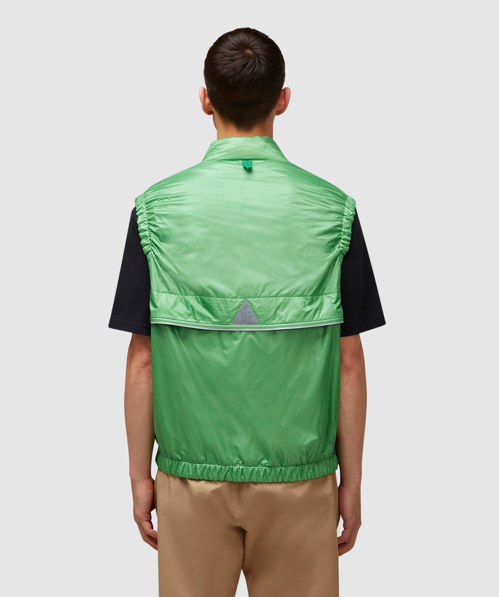 Moncler Grenoble ollon vest | GREEN | SEVENSTORE