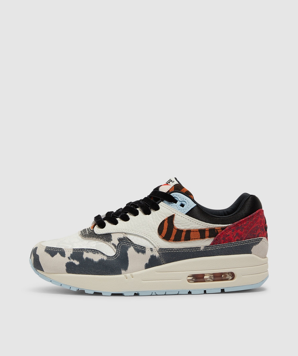 Womens Air Max 1 '87 animal' sneaker | SAIL/BLACK-CELESTINE BLUE | SEVENSTORE