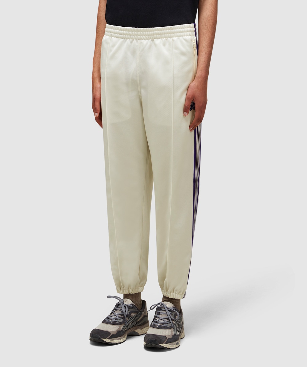 Needles Poly smooth zipped track pant | ICE WHITE | SEVENSTORE